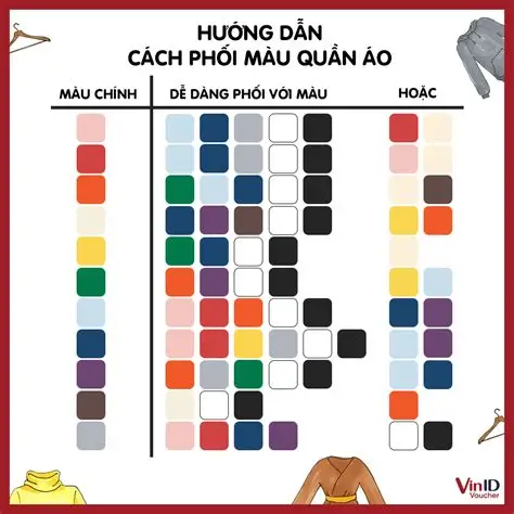 Biết cách phối đồ theo màu tạo điểm nhấn cho trang phục