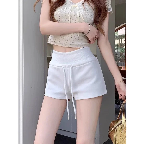 Quần đùi nữ quần short cạp cao ôm eo tôn dáng chất liệu nỉ cotton cao cấp