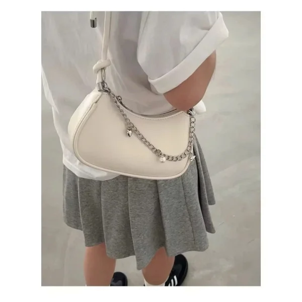 túi Đeo chéo, Đeo vai nữ thời trang phối phụ kiện dây xích trẻ trung Đi chơi dạo phố cao cấp ht236
