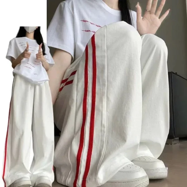 quần kaki 3 sọc thỂ thao, quần Ống rộng đứng form nam nữ